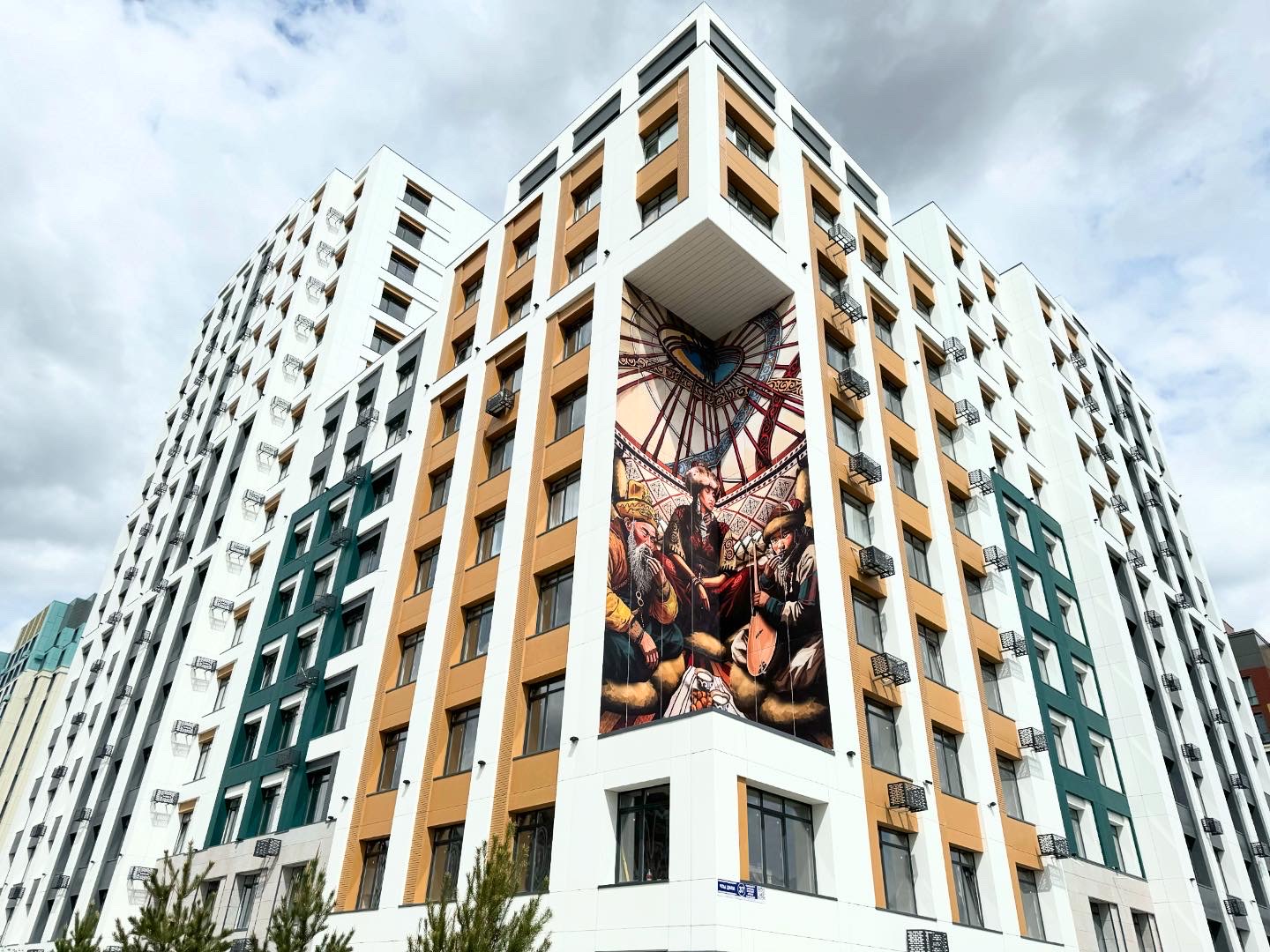 Эффект живописи на фасаде ЖК «Zangar»